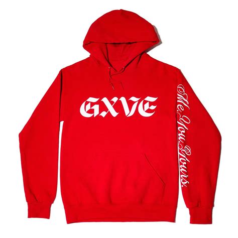 gxve hoodie|gxve red hoodie.